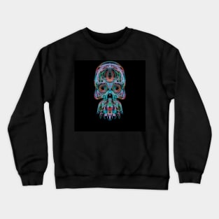 Electroluminated Skull - Cyberpunk Crewneck Sweatshirt